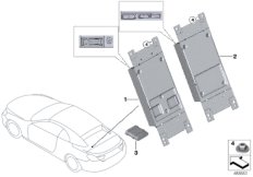 ЭБУ телематических услуг для BMW F13N 650iX 4.4 N63N (схема запасных частей)