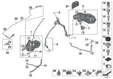Система SCR для BMW F21N 114d B37 (схема запасных частей)
