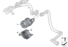 Электрический насос ОЖ для BMW G11 750dX B57S (схема запасных частей)