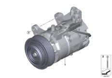 RP компрессор кондиционера для BMW G01 X3 20iX (TR52) B48 (схема запасных частей)