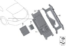ЭБУ телематических услуг для BMW RR4 Ghost N74R (схема запасных частей)