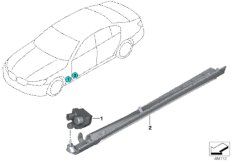 Световая панель для BMW G12 750LiX 4.4 N63R (схема запасных частей)