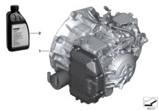 GA8G45AW автоматическая коробка передач для BMW F39 X2 18d B47B (схема запасных частей)