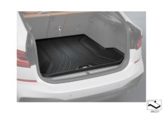 Фасонный коврик багажного отделения для BMW G30 520d B47 (схема запасных частей)