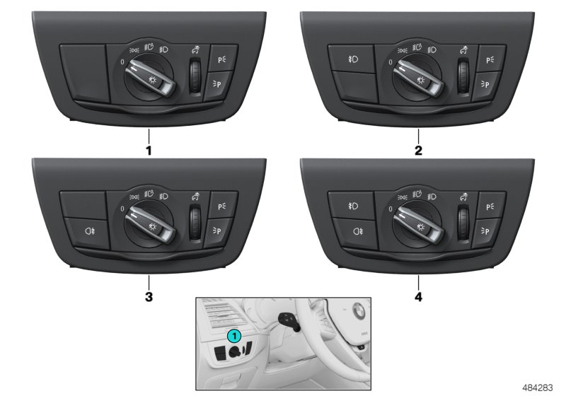 Блок управления освещением для BMW G01 X3 M40iX B58D (схема запчастей)