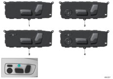 Кнопка регулировки сиденья водителя для BMW G21 318d B47B (схема запасных частей)