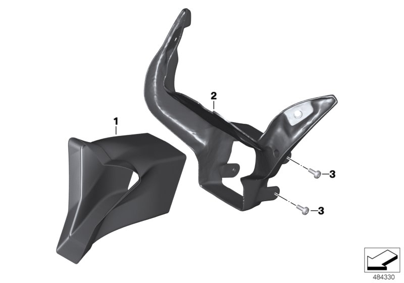 Передний кронштейн для BMW K60 HP4Race (0E31, 0E33) 0 (схема запчастей)