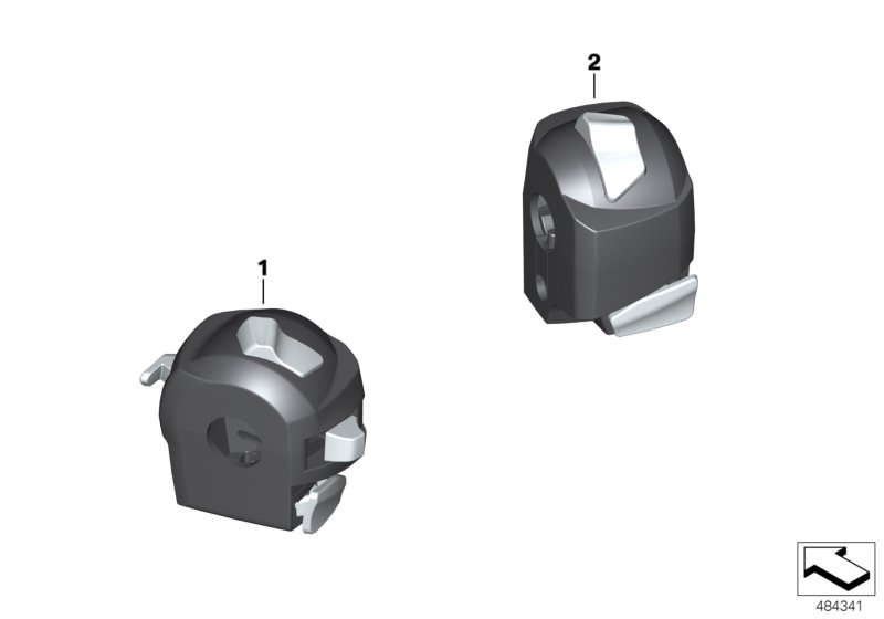 Комбинированный выключатель на руле для MOTO K02 G 310 GS (0G02, 0G12) 0 (схема запчастей)