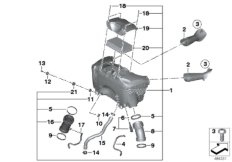 Глушитель шума всасыв./сменн.эл.фильтра для BMW K50 R 1200 GS (0A01, 0A11) 0 (схема запасных частей)