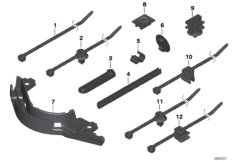 Каб.бандаж, держ.для шлангов/проводов для BMW K02 G 310 GS (0G02, 0G12) 0 (схема запасных частей)