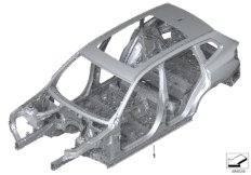 Каркас кузова для BMW G01 X3 20iX (TR52) B48 (схема запасных частей)