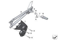 Система упоров для ног для BMW K02 G 310 GS (0G02, 0G12) 0 (схема запасных частей)