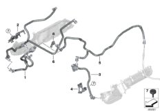 Клапан вентиляции топливного бака для BMW F92 M8 S63M (схема запасных частей)
