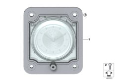 Аналоговые часы для ROLLS-ROYCE RR11 Phantom N74L (схема запасных частей)