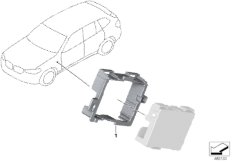 Держатель коммутатора Ethernet для BMW G01 X3 25dX (TX55) B47 (схема запасных частей)