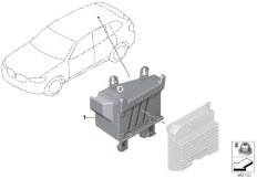 Держатель блоков управления PCU для BMW G01 X3 18d (TX11) B47 (схема запасных частей)