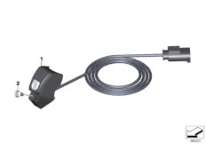 Доп.выключатель дополнительной фары для BMW K82 F 850 GS Adve. (0K01, 0K03) 0 (схема запасных частей)