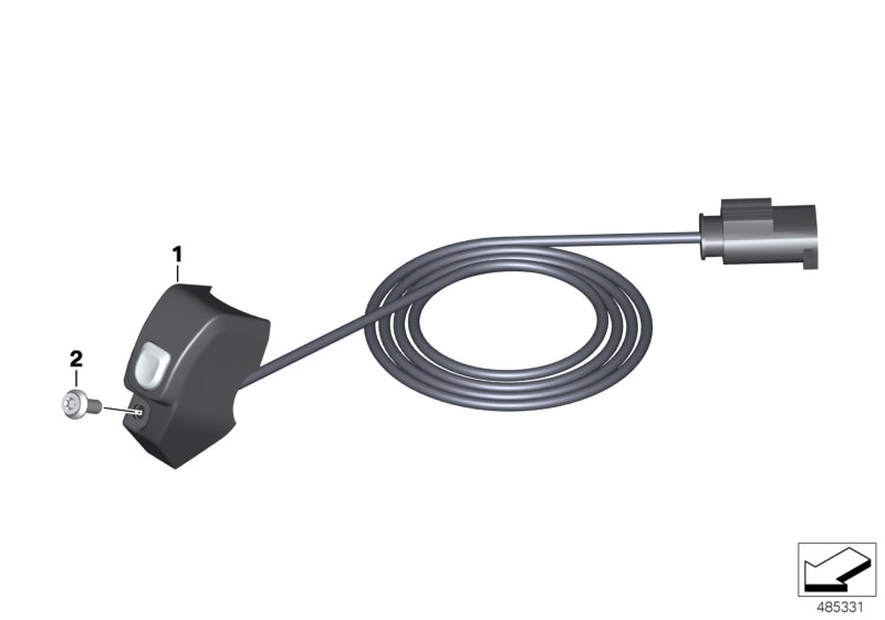 Доп.выключатель дополнительной фары для MOTO K82 F 850 GS Adve. (0K01, 0K03) 0 (схема запчастей)