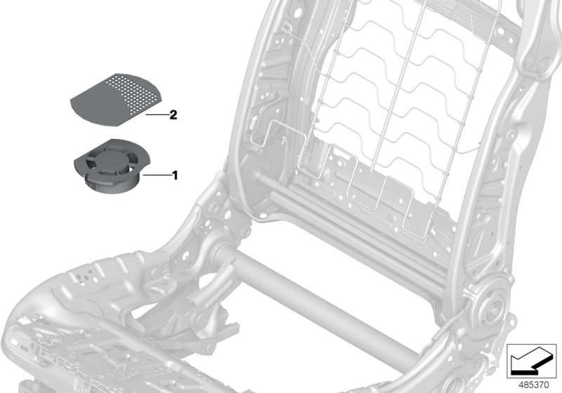 Сиденье Пд, э/оборудование и приводы для BMW G01 X3 20dX (TX36) B47 (схема запчастей)
