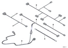 Жгут проводов/дополнительное оснащение для BMW RR3 Coupé N73 (схема запасных частей)