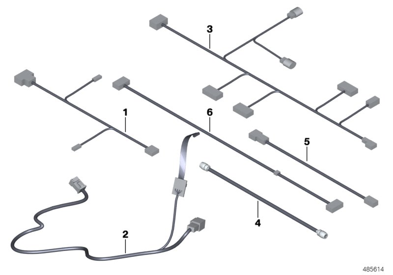 Жгут проводов/дополнительное оснащение для ROLLS-ROYCE RR2N Drophead N73 (схема запчастей)