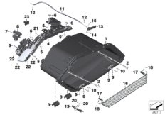 Чемодан нижняя часть для MOTO K61 K 1600 Bagger (0F51, 0F53) 0 (схема запасных частей)