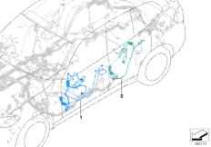 Жгуты проводов двери для BMW G01 X3 20i (TR12) B48 (схема запасных частей)