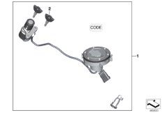Одновременное запирание, механическ. для BMW K02 G 310 GS (0G02, 0G12) 0 (схема запасных частей)