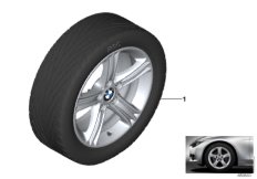 Л/c диск BMW со звезд.спиц. 393 - 17'' для BMW F36N 435dX N57Z (схема запасных частей)