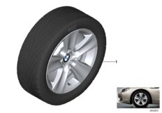 Л/c диск BMW со звезд.спиц. 327 - 17'' для BMW F13N 640iX N55 (схема запасных частей)