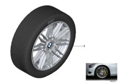 BMW Perf. л/с диск сдвоенн.сп.269 - 19" для BMW E91 330xi N52 (схема запасных частей)