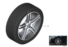 BMW Perf. л/с диск сдв.сп.313 - 18" для BMW E87 130i N52 (схема запасных частей)