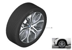 BMW Perf. л/с диск Y-обр.спицы 375 - 21" для BMW F15 X5 50iX 4.4 N63N (схема запасных частей)