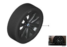 Л/c диск BMW с V-обр.спиц.диз.413 - 17'' для BMW F30 320i N20 (схема запасных частей)