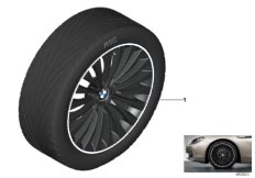 BMW кол.с л/с дис.многосп.диск 410 - 20" для BMW F10 Hybrid 5 N55 (схема запасных частей)
