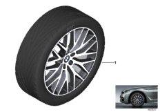 BMW LM колесо с крест.спицей 636 - 20" для BMW G30 520i B46 (схема запасных частей)