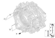 Крепление / подвеска 7DCT300 для BMW F48 X1 18i B38C (схема запасных частей)