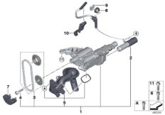 Смазочная система/маслян.насос с прив. для BMW F20N 120i N13 (схема запасных частей)