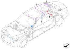 Различные дополнительные жгуты проводов для BMW RR11 Phantom N74L (схема запасных частей)