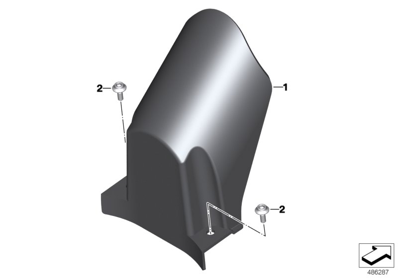 Кожух амортизационной стойки для MOTO K02 G 310 GS (0G02, 0G12) 0 (схема запчастей)