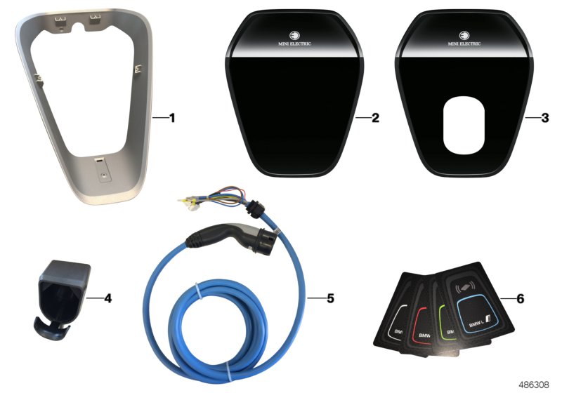 Wallbox запчасти для BMW F60 Cooper SE ALL4 B38X (схема запчастей)