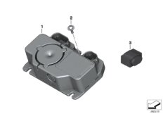 система охранной сигнализации для BMW K80 F 750 GS (0B08, 0B18) 0 (схема запасных частей)