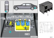 Реле отсоединения Q1 для BMW RR12 Phantom EWB N74L (схема запасных частей)