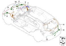 Ремонтный провод основн.жгута проводов для BMW F48N X1 20iX B48C (схема запасных частей)