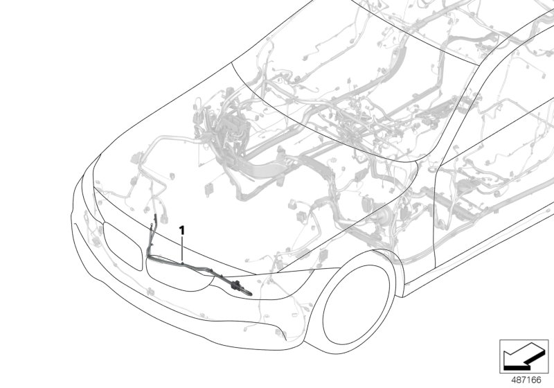 Рем.кабель основ.жгут проводов - EPS/DSC для BMW F83 M4 S55 (схема запчастей)