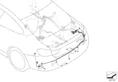 Рем.кабель основн.жгут проводов - сзади для BMW F83 M4 S55 (схема запасных частей)