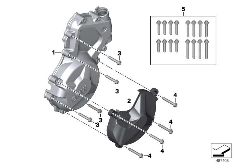 Крышка корпуса левая для MOTO K60 HP4Race (0E31, 0E33) 0 (схема запчастей)