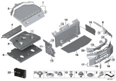 Обшивка багажного отделения для BMW I15 i8 B38X (схема запасных частей)