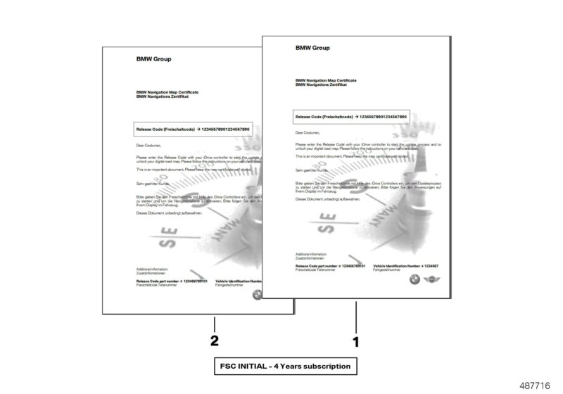 Freischaltcode Initial Navi Professional для ROLLS-ROYCE RR1N Phantom EWB N73 (схема запчастей)