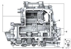 Картер двигателя привинчивание для BMW K67 S 1000 RR 19 (0E21, 0E23) 0 (схема запасных частей)